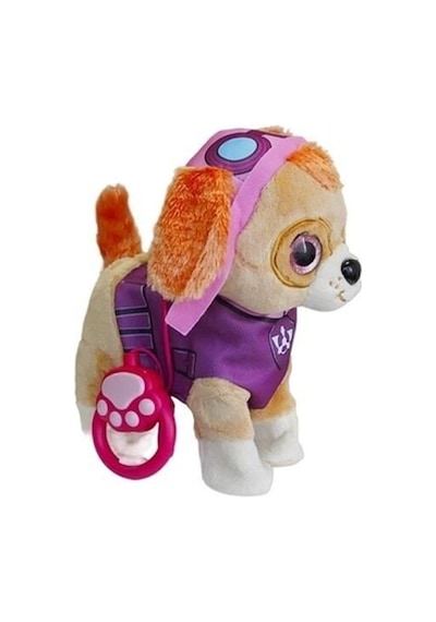 Paw Patrol Köpek Yürüyen Havlayan Müzikli Tasmalı Pembe Oyuncak