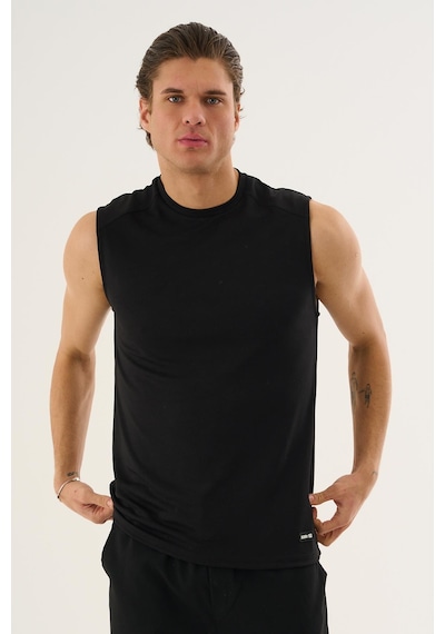 Alexander Gardi Alexandergardı Kolsuz Erkek T-shirt Siyah