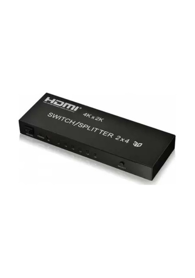 Inox-240 Splitter Hdmı Splitter 2x4 With Audio Output 3.5mm Stereo Or