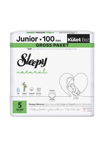 Sleepy Natural Gross Paket Külot Bez 5 Numara Junior 100 Adet