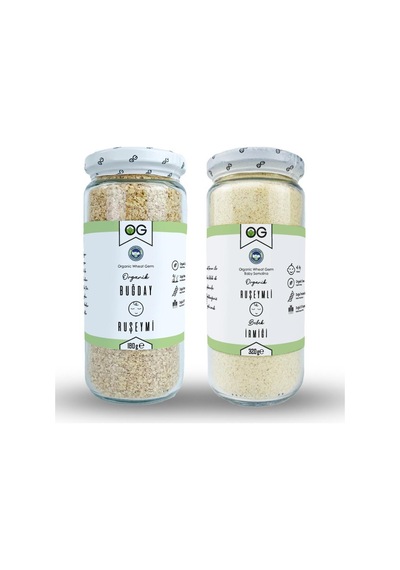 Organik Ruşeymli Bebek İrmiği 180 Gr Ve Organik Buğday Ruşeymi 320 Gr Seti