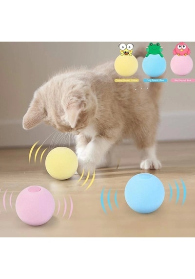 Sesli Akıllı Kedi Oyuncak Topu 5 CM