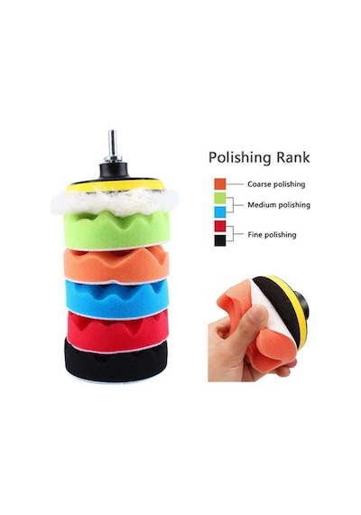 Valkyrie 12 Parça 10Cm Büyük Boy Oto Pasta Cila Polisaj Seti
