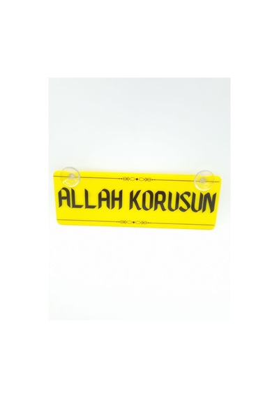 Allah Korusun Vantuzlu Dekor Pleksi Plaka
