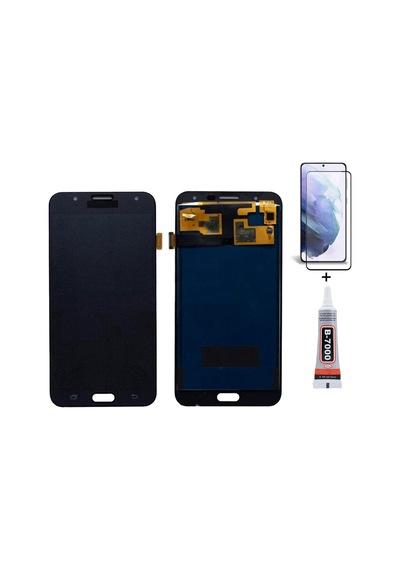 Samsung J7 J700f Siyah Uyumlu Ekran Lcd Dokunmatik B7000 15ml Yapıştırıcı Ve Kırılmaz Cam İle Beraber Yc