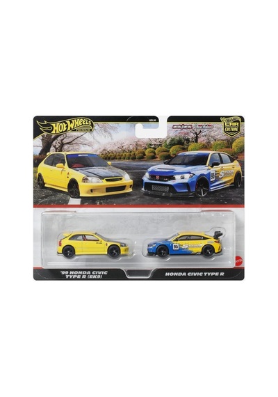 Premium Car Culture '99 Honda Civic Type R Ek9 & Honda Civic Type R Jbl00 Çok Renkli