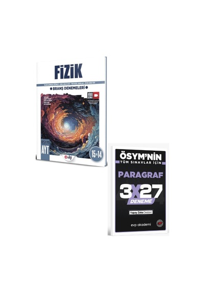 Ulti 2027 Ayt Fizik 15 X 14 Branş Denemeleri+ Evp Akademi Paragraf