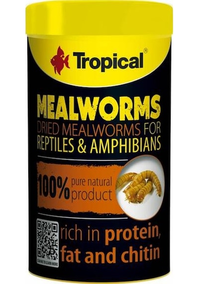 Tropical Meal Worms Kurutulmuş Un Kurdu 100 Ml / 13 Gr