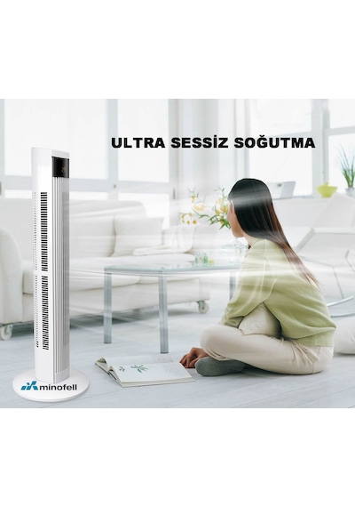 Minofell Mino Mf-5506s Kule Tip Vantilatör 45w 220v Dijital Ekran