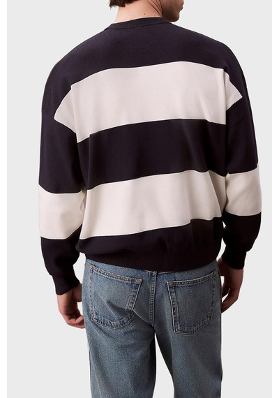 Calvin Klein Erkek Kazak Lv04rc304g Chw Lacivert-beyaz Lacivert-beyaz