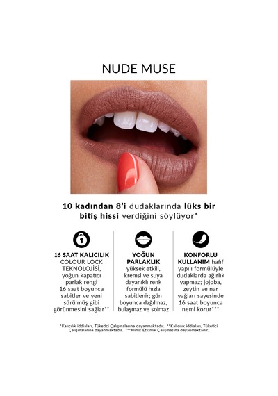 Power Stay Kremsi Vinyl Likit Ruj - Nude Muse 0