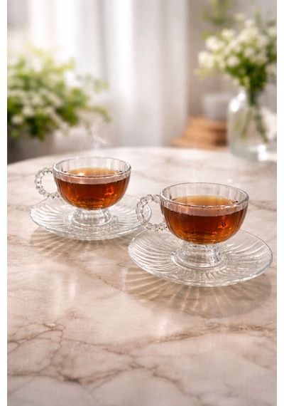 Porgold Lüx Çay Bardak Seti 160 Ml Beyaz