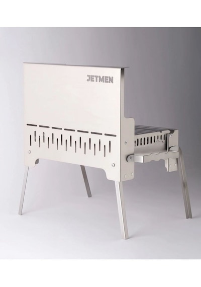 Jetmen Quick Grill Inox Katlanır Mangal Gri
