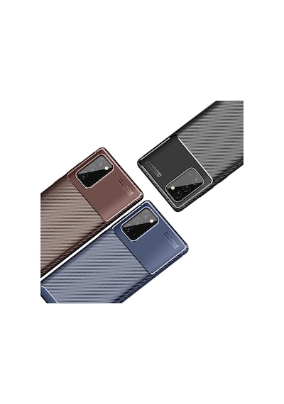 Samsung Uyumlu Galaxy Note 20 Kilif Esnek Karbon Tasarim Negro Silikon 446901827