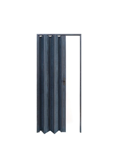 Faran Dekorasyon 72 x 215 Antrasit Renk Camsız Pvc Akordiyon Kapı - FRNAKMODEL-0-02