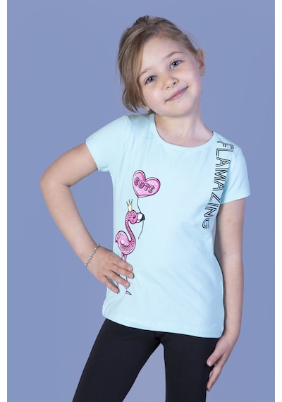 Toontoy Kids Toontoy Kız Çocuk Flamingo Desenli Taş İşlemeli Baskılı Tişört Mint Yeşili Toontoy Kids Toontoy Kız Çocuk Flamingo Desenli Taş İşlemeli Baskılı Tişört Mint Yeşili