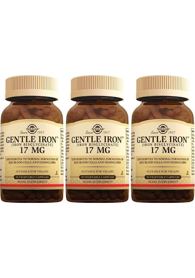 Solgar Gentle Iron 17 Mg 90 Kapsül 3 Adet