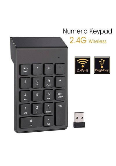 Molix Mx-1515 Kablosuz Usb Numpad Numerik Keypad Klavye - 2.4ghz Sessiz Ve Ergonomik Sayısal Tuş Takımı Siyah