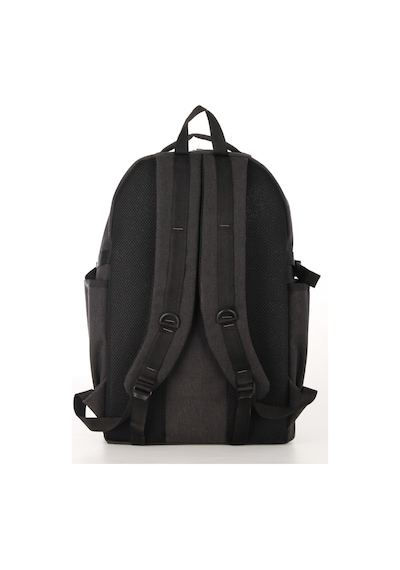 Strong Unisex Kanvas Kumaş Laptop Bölmeli Outdoor Sırt Çantası Dağcı Sırt Çantası Escp01 Siyah
