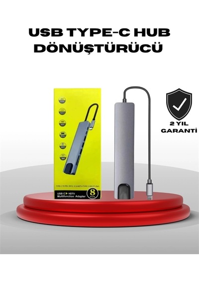 Znv Zenvia Mey İthalat 4k Hdmı Çıkışlı, Gigabit Ethernet'li Usb C Çoklu Port Hub Znv2025 Cmn