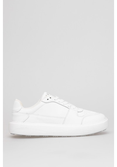 Lufian 112230251 Mateas Erkek Hakiki Deri Klasik Sneaker Beyaz Beyaz