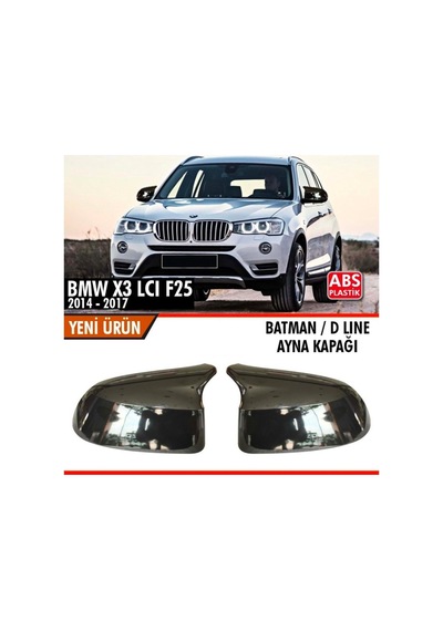 Bmw X3 Lcı 2014-2017 Batman Yarasa Ayna Kapağı Piano Black