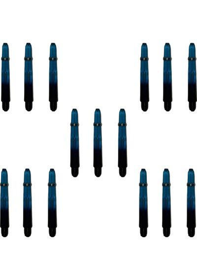 5 Set 15 Adet 41mm Mavi-siyah Pc Şeffaf Dart Shaft-şaft.