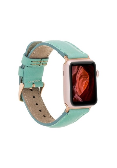 Bouletta Apple Watch Uyumlu Deri Kordon 42-44-45Mm Brn7 Yeşil