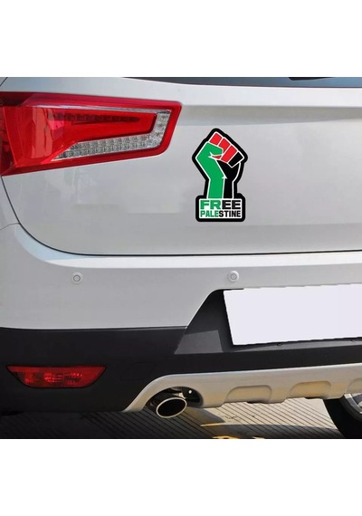 Araba Etiker Sticker Özgür Filistin Gazze 18cm Decal