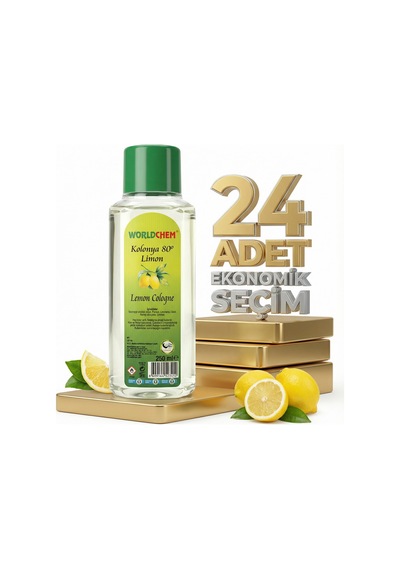 Worldchem Limon Kolonyası 24x250 Ml