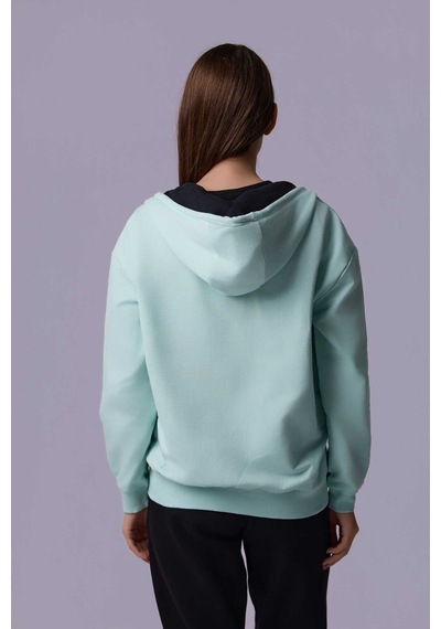 Defys Defy S Kadın Oversize Kapüşonlu Fermuarlı Cepli Sweatshirt Su Yeşili - 527346818 Su Yeşili Defys Defy S Kadın Oversize Kapüşonlu Fermuarlı Cepli Sweatshirt Su Yeşili - 527346818 Su Yeşili