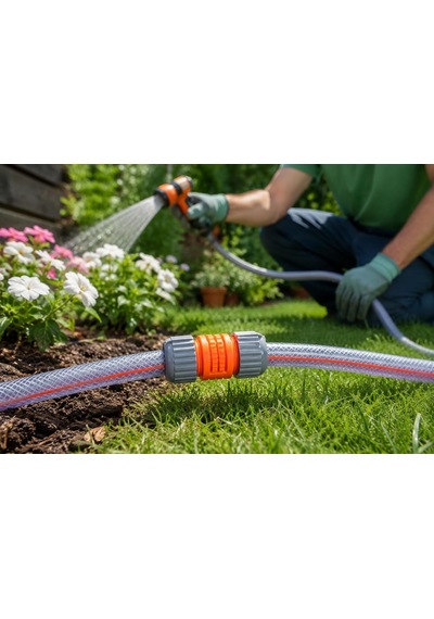 1/2" Lux Hortum Eki Medalyan 2 Adet, Sızdırmaz Tasarım, Abs Plastik, Bahçe Sulama İçin