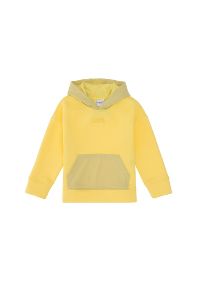 U.S. Polo Assn. Kız Çocuk Sarı Kapüşonlu Sweatshirt 50290706-VR044