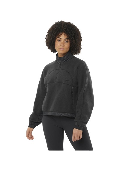 Salomon Chroma Fleece Crop W Siyah