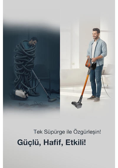 Fantom Pluto P 6000 Cyclone Dikey Elektrikli Süpürge