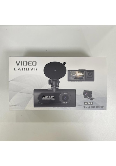 Cr50 3 Kameralı Araç İçi Kamera Seti 2.0 İnç Ips Ekran, Full Hd 1080p Ön / Kabin / Arka Kamera, Park Modu, G-sensör & Gece Görüş Destekli Dash Cam