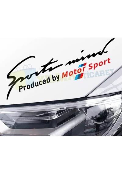 Bmw M Motor Sport Sport Mind Kaput Tampon Oto Sticker Yapıştırma