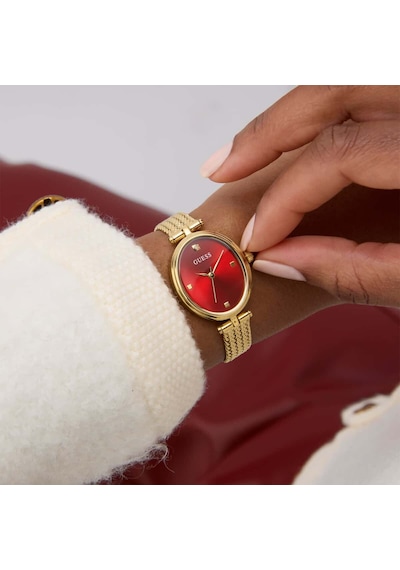 Guess Gugw0935l4 Pırlantalı Kadın Kol Saati Altın