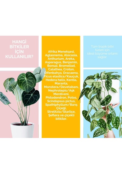 Plot Özel Karışım İç Mekan Bitki Toprağı/tropik Bitki - Çiçek Toprağı / 5-10-15-25 Litre 5 Litre