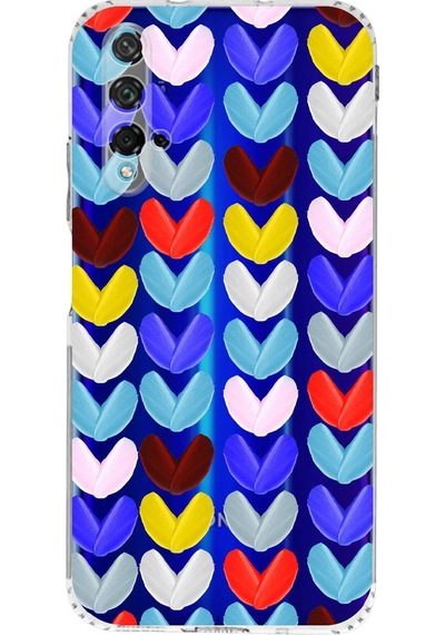 Honor 20 İle Uyumlu Water Color 1 Kamera Korumalı Şeffaf Kılıf Şeffaf