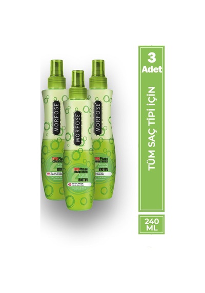 Morfose Biotin Fön Suyu 240 Ml 3 Adet Tüm Saç Tipleri