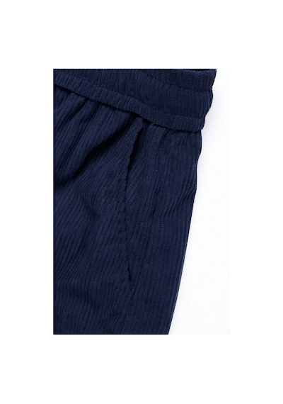 Genius Store Genıus Erkek Pantolon Fitilli Kadife Bol Paça Oversize Pantolon Lacivert