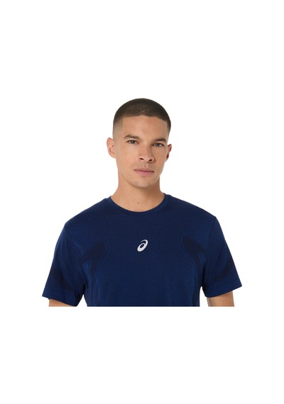 Asics Road Seamless Ss Top Erkek Lacivert Kısa Kollu Tshirt 2011d355-400 Lacıvert