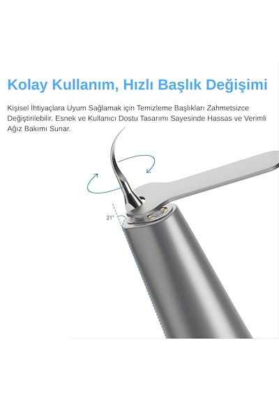Npo M1 5mp Kameralı Uv'li 5 Modlu Ultrasonic Tartar Plak Pet Diş Temizleme Cihazı