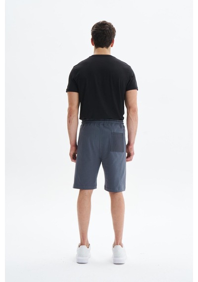 AR-MA Arma Erkek Regular Fit Basic Süprem % 100 Pamuk Yandan Ve Arka Cepli Şort Y29504279302 Gri