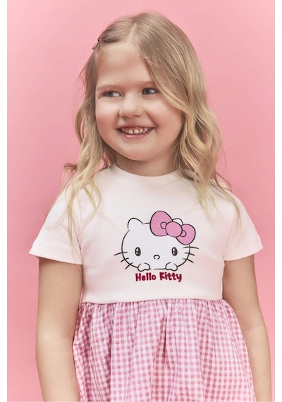 Defacto Hello Kıtty Fitilli Kaşkorse Elbise Kız Bebek H1208a526smer105 Ekru-er105