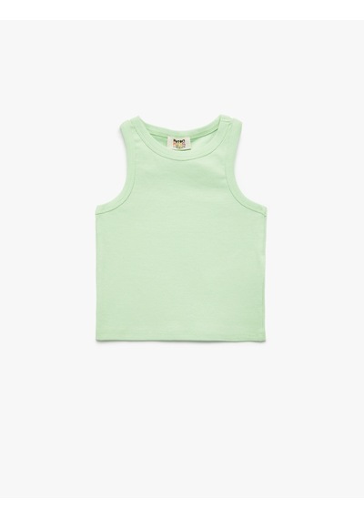 Koton Pamuklu Bisiklet Yaka Fitilli 2'li Basic Atlet Seti Multıcolor 5skg10298ak Mavi