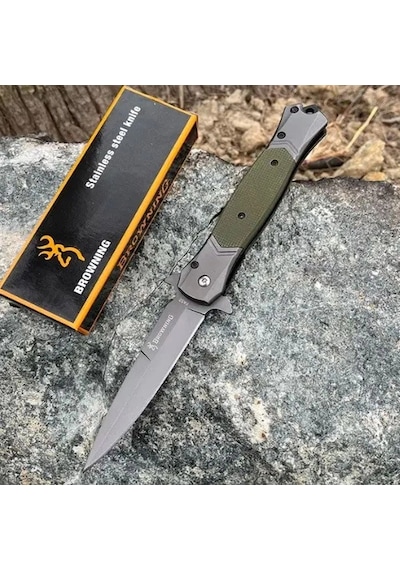 Knivox Brrowning Fa52 Haki Kamp Çakısı Çok Renkli
