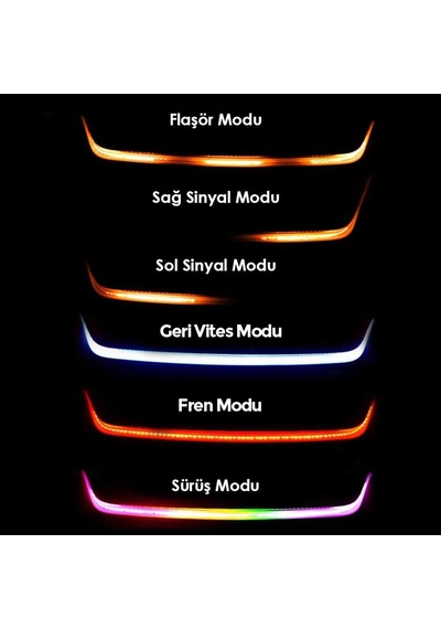 Bagaj Altı Kayan Led Kayar Led 120Cm Çok Fonksiyonlu Bagaj Ledi