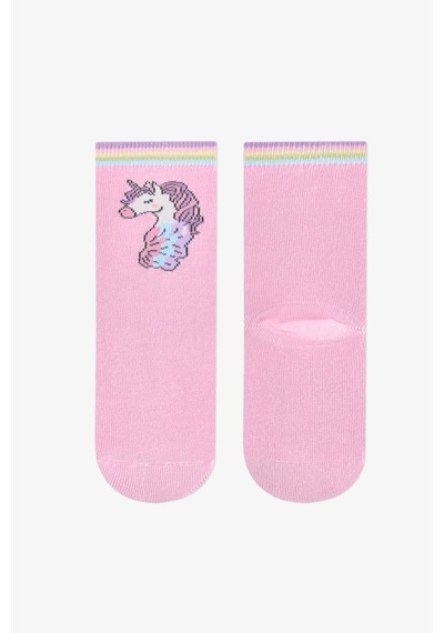 Penti Kız Çocuk Pembe Unicorn Pamuklu 4 Çift Soket Çorap